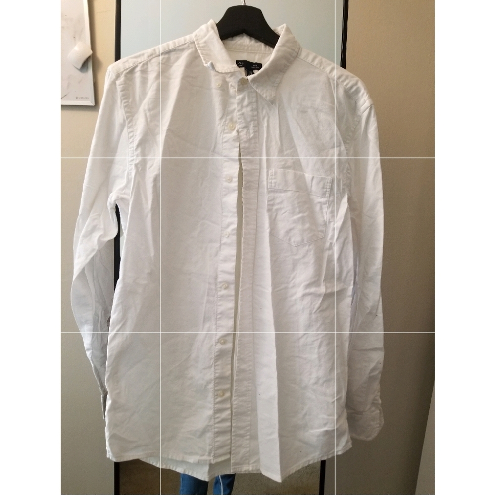 GAP Mens White Button Up